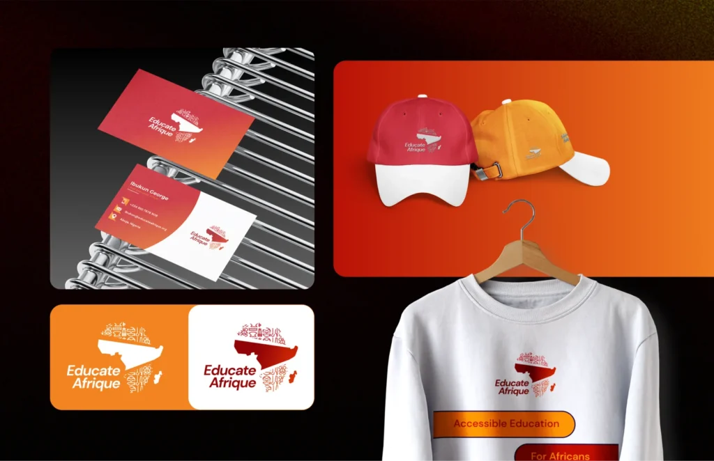 Educate Afrique — Sunday Oladokun: brand identity and launch communications