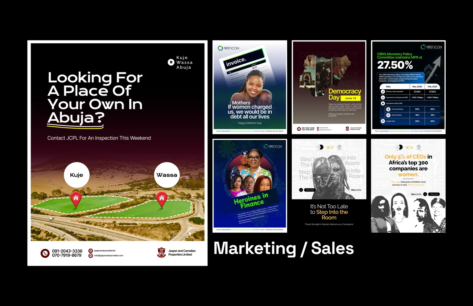 Marketing Flyers — Sunday Oladokun: social and campaign flyer design