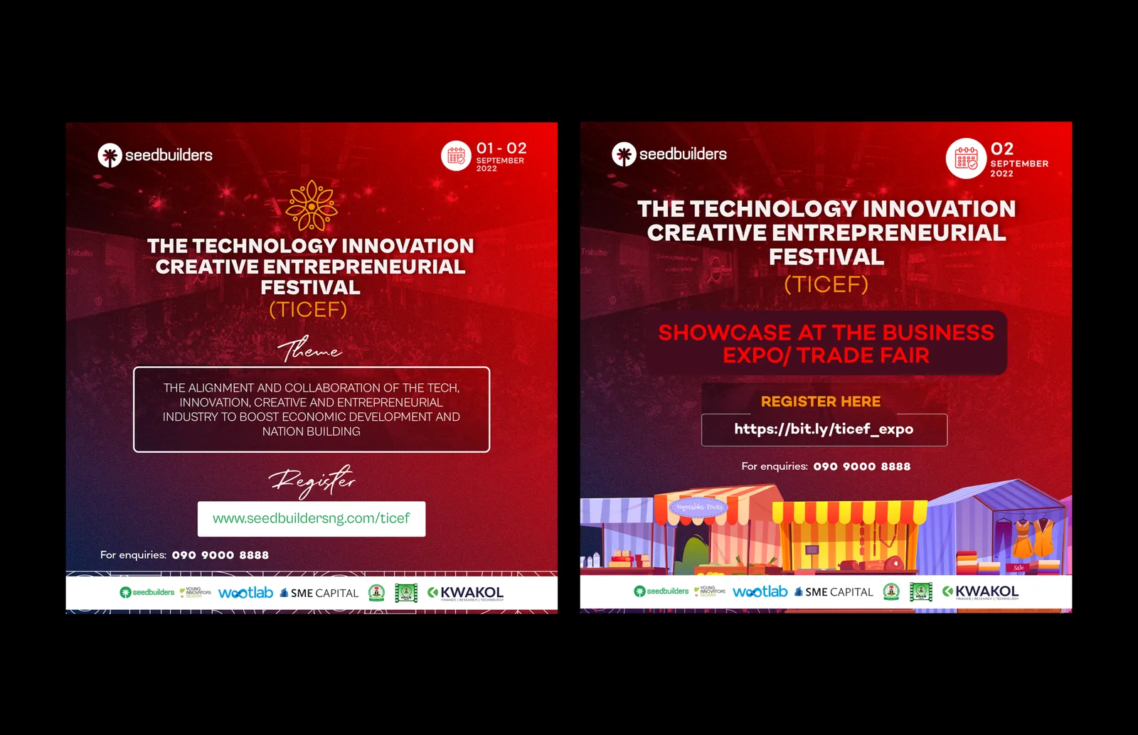 TICEF Conference — event branding and collateral by Sunday Oladokun