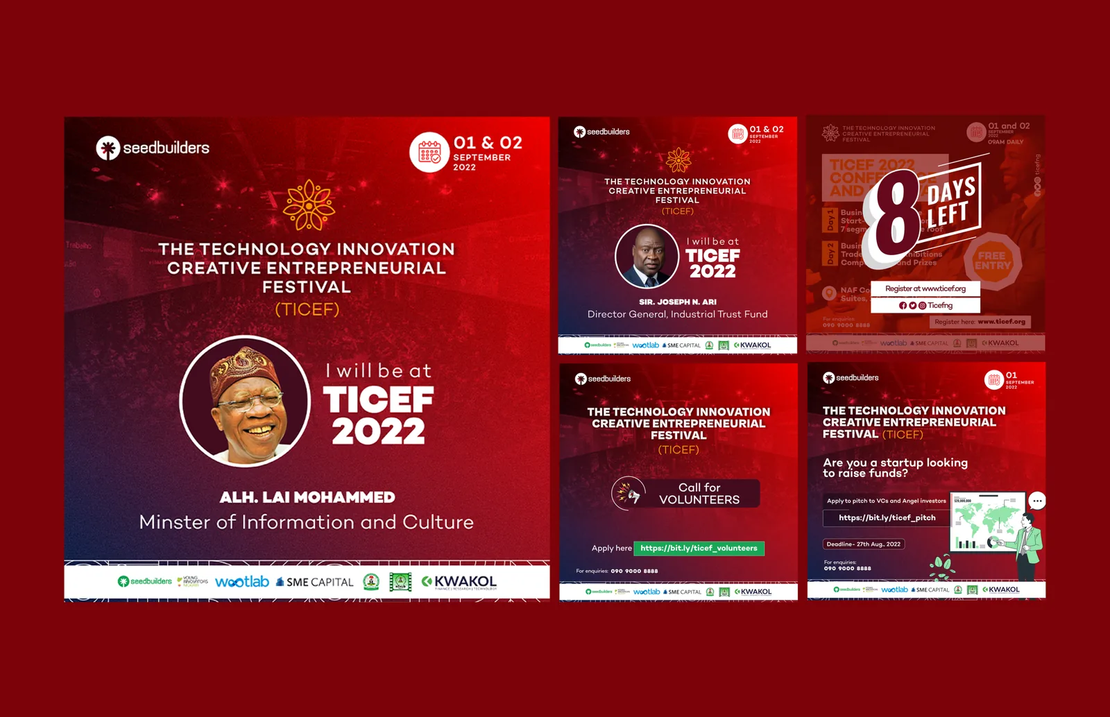 TICEF Conference — event branding and collateral by Sunday Oladokun