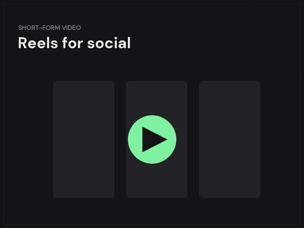 Short-form video and social reels — Sunday Oladokun