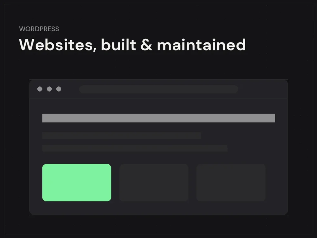 WordPress websites built and maintained — Sunday Oladokun
